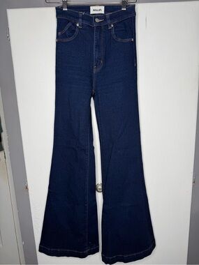Rollas Womens Eastcoast Flare High Rise Jeans Size 24 blue